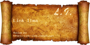 Link Ilma névjegykártya